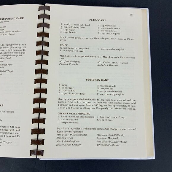Vintage The Pastors Wives Cookbook 1978 By Sybil DuBose Spiral Bound Wimmer - Picture 11 of 12